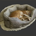 Modern cat kennel dog kennel pet kennel 3d model