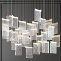 Modern chandelier 3d model