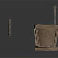 Rustic Wooden Home Storage Chest With Open Lid And Functional Design