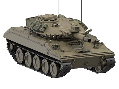 M551 Light Tank Sheridan American Tank World War II Tank 3d model
