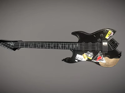 Modern Guitar 3d model