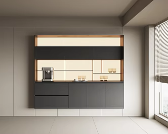 Modern Wine Cabinet Sideboard 3d model