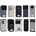 Modern Household Water Dispensers With Various Styles And Temperature Display Features