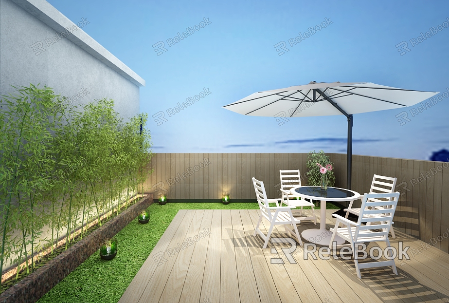 modern balcony outdoor balcony model