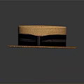 Orange Woven Straw Hat With Black Striped Ribbon Summer Daily Accessory