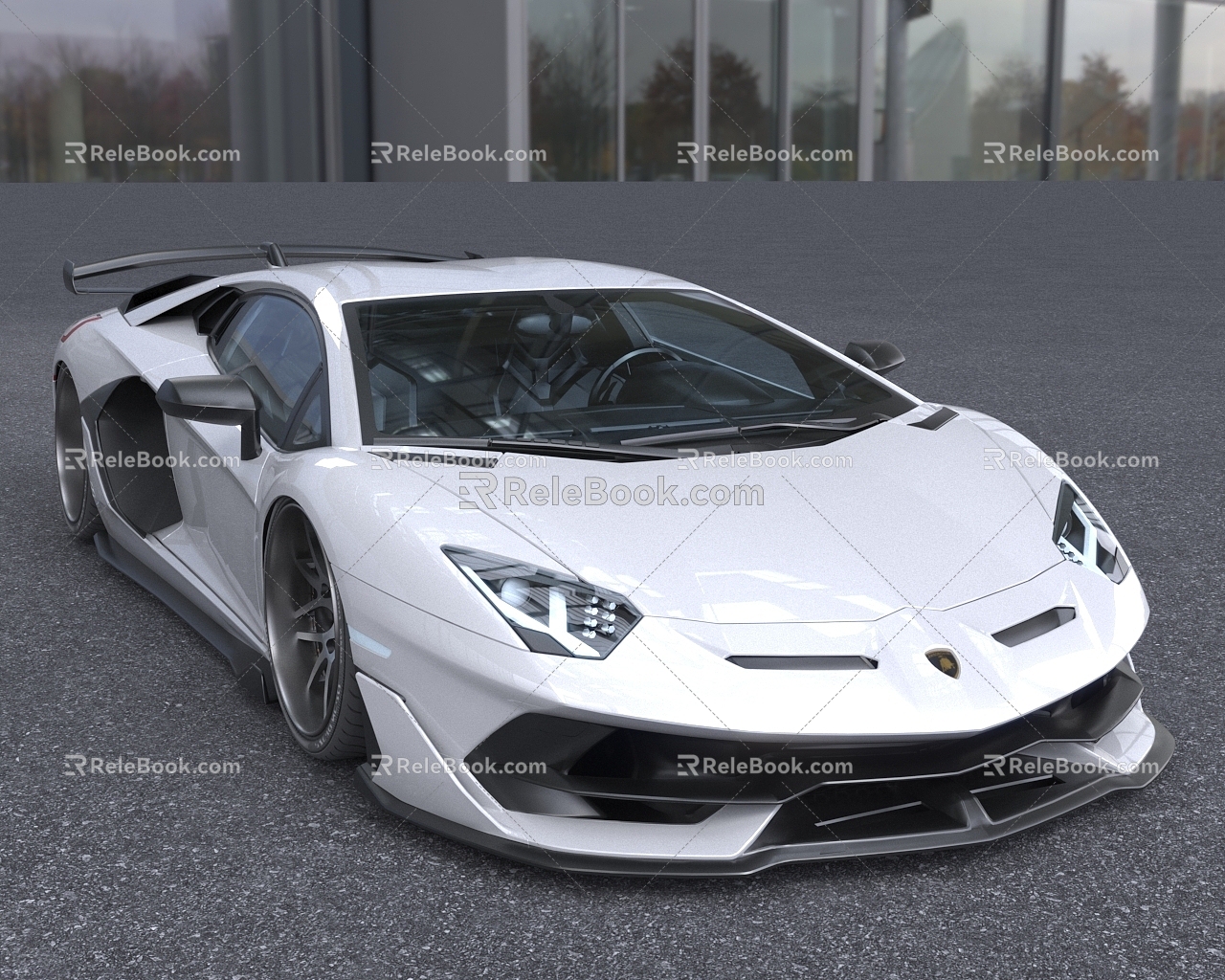 Hyundai sports car Lamborghini Super Run Luxury Car 3d model