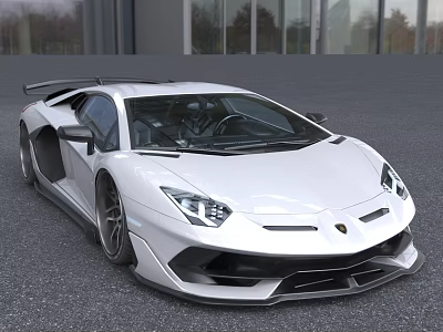 Hyundai sports car Lamborghini Super Run Luxury Car 3d model