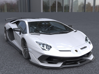 Hyundai sports car Lamborghini Super Run Luxury Car 3d model