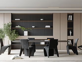 Modern study 3d model