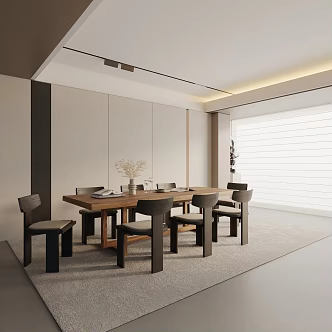 Modern table combination 3d model