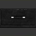Black Guitar Amplifier With Two Section Design Control Panel And Speaker Cabinet