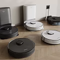 Modern Robot Vacuum Cleaners In Different Colors For Daily Home Cleaning