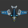 Modern fighter sci-fighter sci-fighter space fighter 3d model