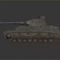 Vintage Military Armored Tank With Heavy Duty Tracks And Steel Hull