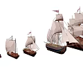 Collection of Sailboats in Various Sizes Displayed Together as Water Transport
