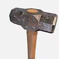 Rustic Hardware Hammer With Metal Head And Wooden Handle For DIY Projects