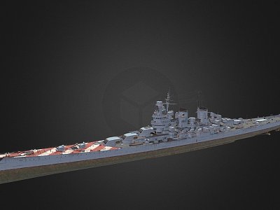 modern warship destroyer weapon ship cruiser ship model