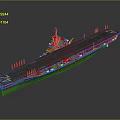 Aircraft Carrier A Naval Water Vehicle With Large Deck And Detailed
