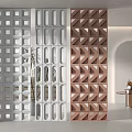 Silent partition cement brick cement brick partition hollow brick 3d model