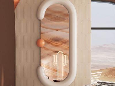 Modern Mirror 3d model