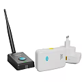 Black And White Wireless Commercial Devices With Antenna And Smart Controls
