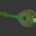 Traditional Wooden Pipa Stringed Instrument With Classic Design Smooth Body And Tuned Strings