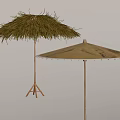Beach umbrellas 3d model