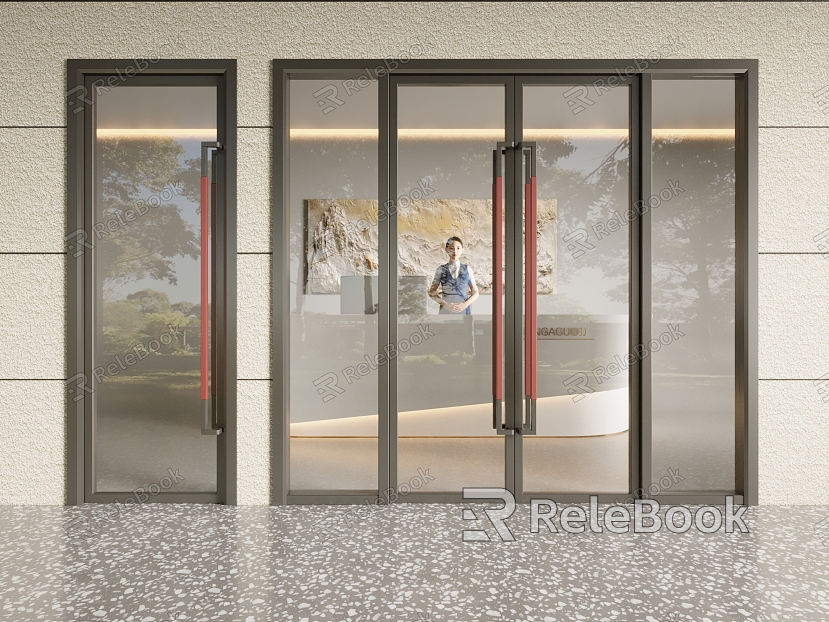 modern glass door shop door shop door glass double door model