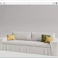 Modern Multiplayer Sofa 3d model