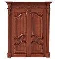 European-style door 3d model