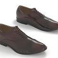 Brown Leather Lace Up Formal Shoes With Black Soles And Classic Design