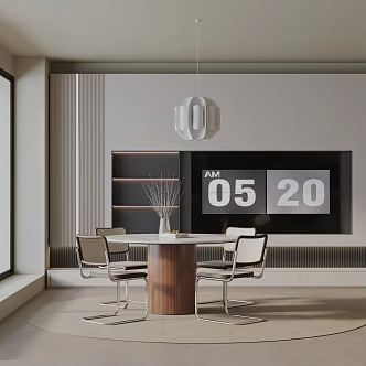 Modern dining table 3d model