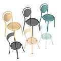 Stylish Transparent Single Chair Designs In Various Color Options For Modern Spaces