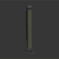 Tactical Firearm Accessory Featuring Ergonomic Green Grip And Ventilated Metal Structure