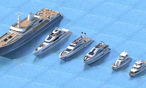 Modern Yacht 3d model