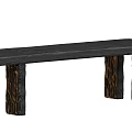 Modern Quiet Bench 3d model