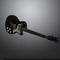 Electric Guitar With Unique Geometric Pattern Body Dark Wooden Neck And Exquisite Design