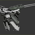 Mech Warrior Mech Soldier Machine Battlearm Mechanical Battlearm Machine Fighter Robot 3d model