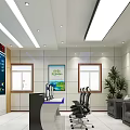 Modern Monitoring Room Interior With Large Monitoring Screens Control Consoles And Office Chairs