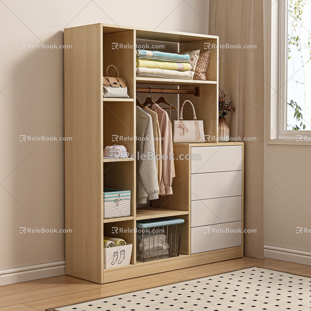 Wardrobe Hanger Storage Cabinet 3d model