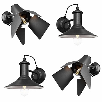 Industrial LOFT wall lamp 3d model