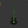 Red Gradient Solid Body Electric Guitar With Steel Strings For Daily Use