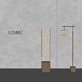 New Chinese Song Style Floor Lamp 3d model