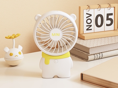 Modern fan desktop small fan 3d model