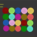 Colorful Decorative Spheres With Intricate Geometric Patterns In Layered Cube Arrangement
