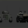 Military Weapons Featuring Armored Combat Vehicle and Tank with Camouflage Design