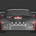 Donkervoort Race Car With Red And Black Livery Rear Wing Sponsor Logos And Racing Number