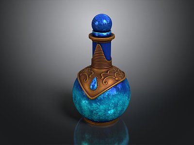 Potion Drug Magic Bottle Blood Bottle Magic Potion Plus Blood Potion Plus Magic Potion Water Energy Bottle 3d model