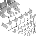 Durable Metal Brackets And Hardware Parts In Various Shapes And Sizes