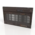 Industrial Panel Design With Metal Grilles And Mechanical Control Elements
